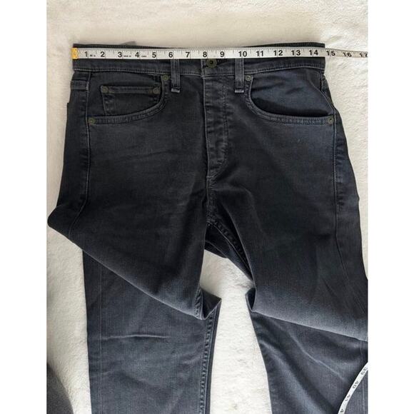 Rag & Bone Fit 2 Slim Jeans Men’s 28 Charcoal Gray Stretch Denim - Picture 4 of 16